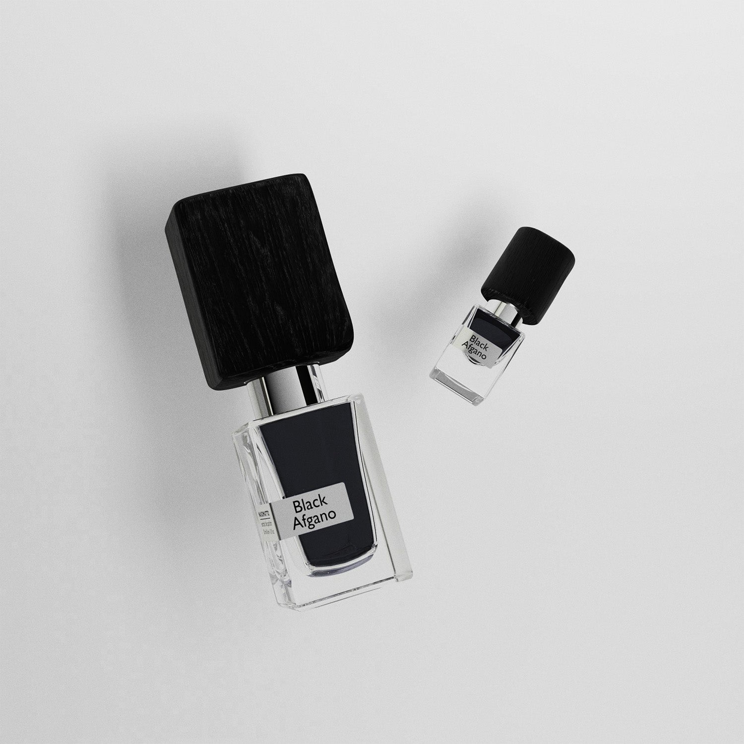 Black Afgano image of two bottles sizes